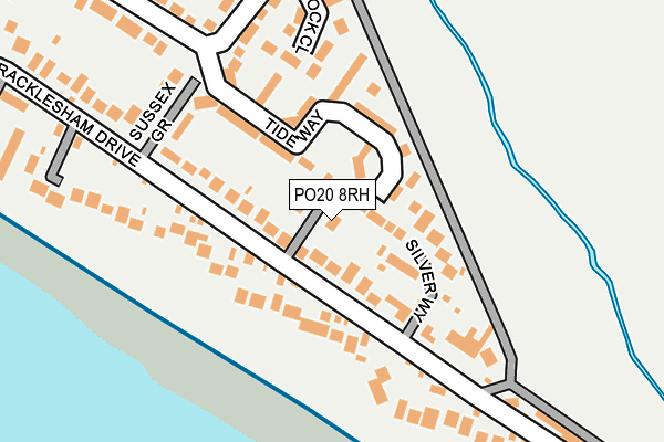 PO20 8RH map - OS OpenMap – Local (Ordnance Survey)