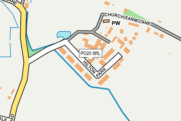 PO20 8RL map - OS OpenMap – Local (Ordnance Survey)