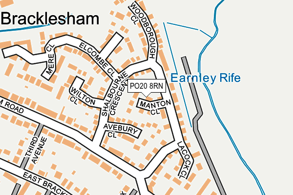 PO20 8RN map - OS OpenMap – Local (Ordnance Survey)