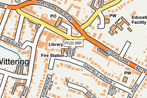 PO20 8RP map - OS OpenMap – Local (Ordnance Survey)