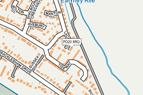 PO20 8RQ map - OS OpenMap – Local (Ordnance Survey)