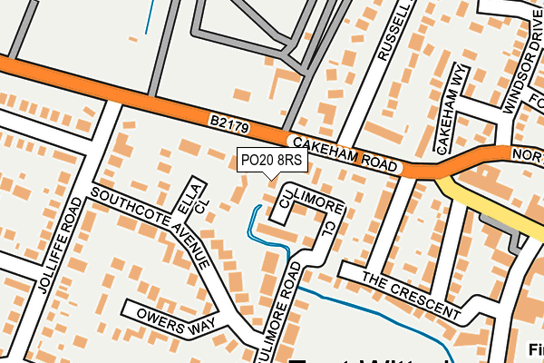 PO20 8RS map - OS OpenMap – Local (Ordnance Survey)