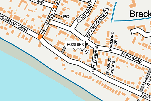 PO20 8RX map - OS OpenMap – Local (Ordnance Survey)