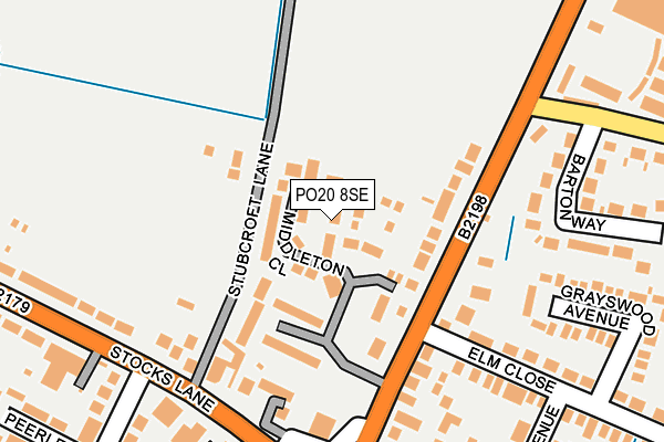 PO20 8SE map - OS OpenMap – Local (Ordnance Survey)