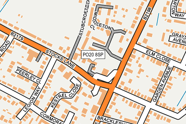 PO20 8SP map - OS OpenMap – Local (Ordnance Survey)