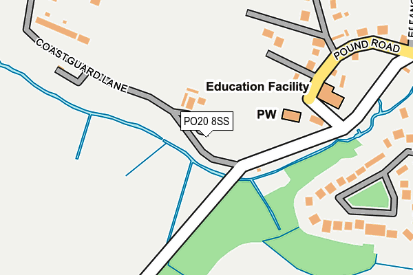 PO20 8SS map - OS OpenMap – Local (Ordnance Survey)