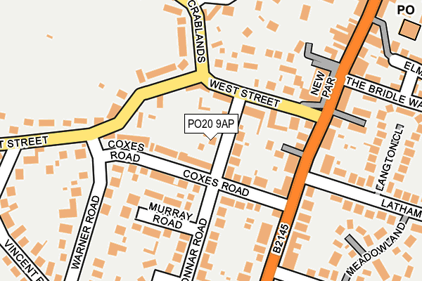 PO20 9AP map - OS OpenMap – Local (Ordnance Survey)