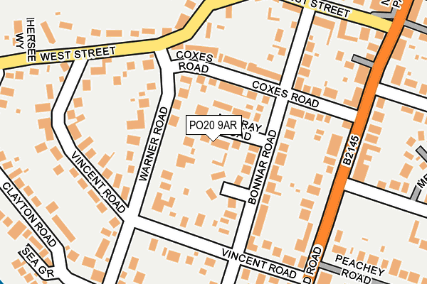 PO20 9AR map - OS OpenMap – Local (Ordnance Survey)