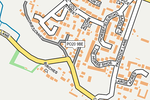 PO20 9BE map - OS OpenMap – Local (Ordnance Survey)