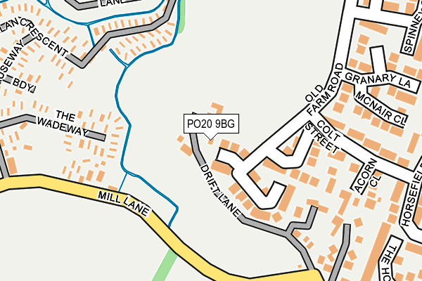 PO20 9BG map - OS OpenMap – Local (Ordnance Survey)