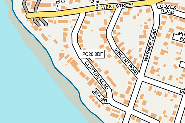 PO20 9DF map - OS OpenMap – Local (Ordnance Survey)