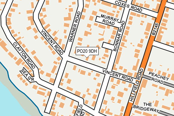 PO20 9DH map - OS OpenMap – Local (Ordnance Survey)