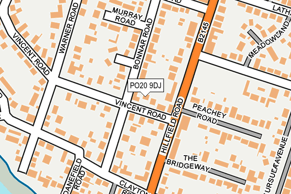 PO20 9DJ map - OS OpenMap – Local (Ordnance Survey)