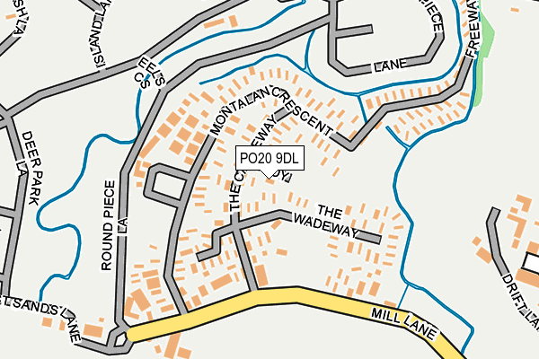 PO20 9DL map - OS OpenMap – Local (Ordnance Survey)