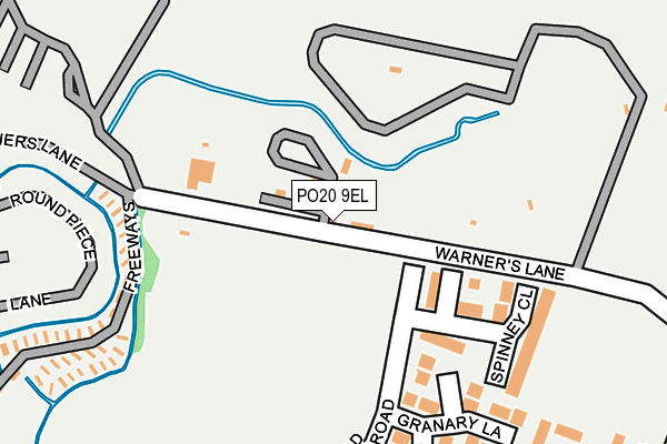 PO20 9EL map - OS OpenMap – Local (Ordnance Survey)