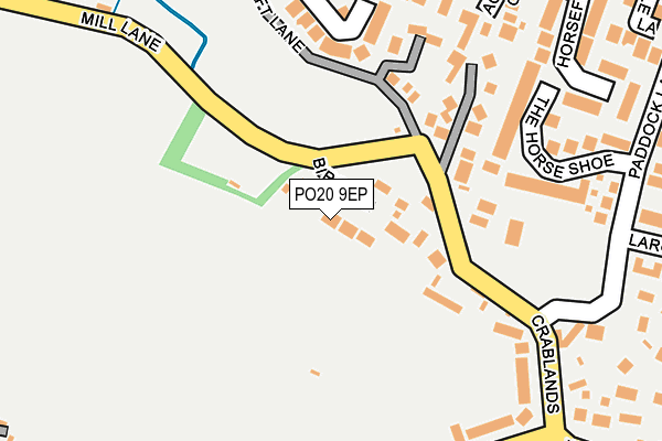 PO20 9EP map - OS OpenMap – Local (Ordnance Survey)