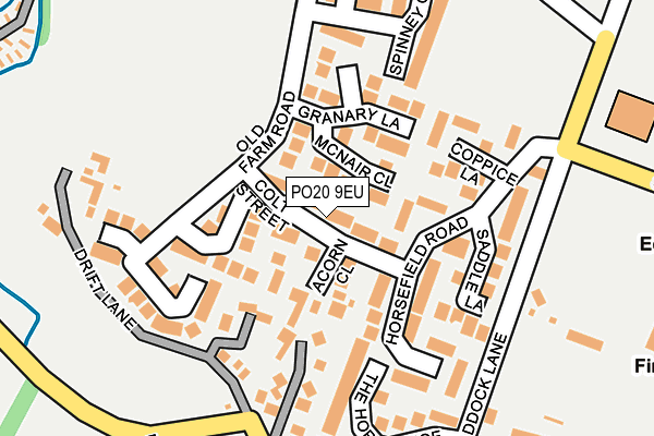 PO20 9EU map - OS OpenMap – Local (Ordnance Survey)