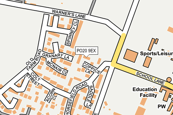 PO20 9EX map - OS OpenMap – Local (Ordnance Survey)