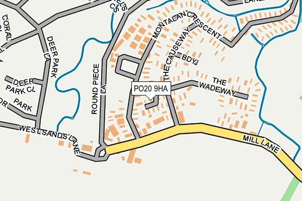 PO20 9HA map - OS OpenMap – Local (Ordnance Survey)