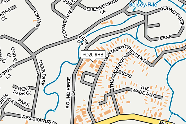 PO20 9HB map - OS OpenMap – Local (Ordnance Survey)