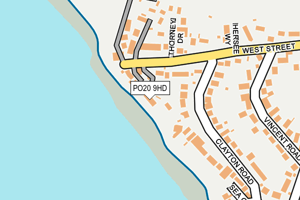 PO20 9HD map - OS OpenMap – Local (Ordnance Survey)