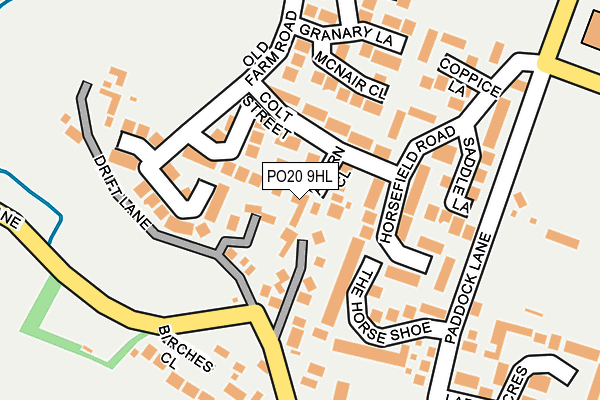 PO20 9HL map - OS OpenMap – Local (Ordnance Survey)