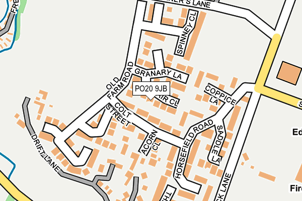 PO20 9JB map - OS OpenMap – Local (Ordnance Survey)