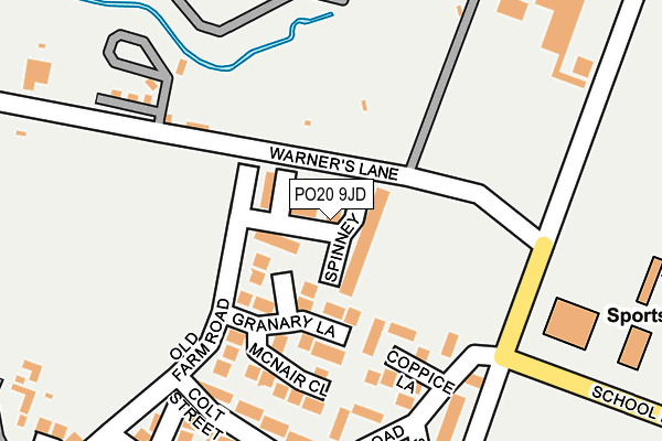 PO20 9JD map - OS OpenMap – Local (Ordnance Survey)