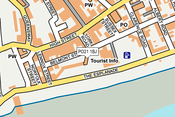 PO21 1BJ map - OS OpenMap – Local (Ordnance Survey)