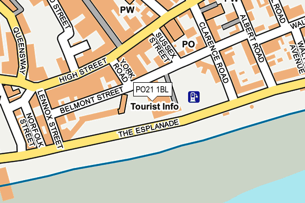 PO21 1BL map - OS OpenMap – Local (Ordnance Survey)