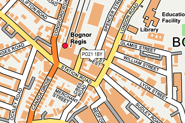 PO21 1BY map - OS OpenMap – Local (Ordnance Survey)