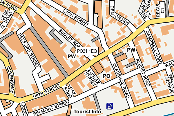 PO21 1EQ map - OS OpenMap – Local (Ordnance Survey)
