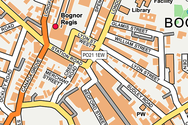 PO21 1EW map - OS OpenMap – Local (Ordnance Survey)