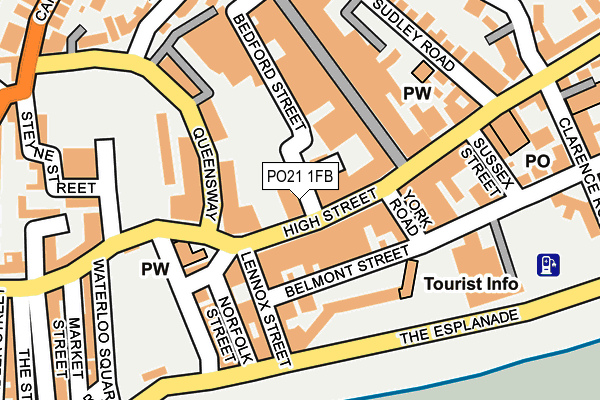 PO21 1FB map - OS OpenMap – Local (Ordnance Survey)