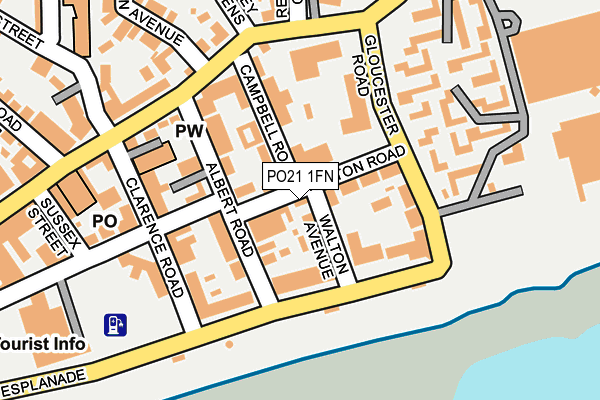 PO21 1FN map - OS OpenMap – Local (Ordnance Survey)