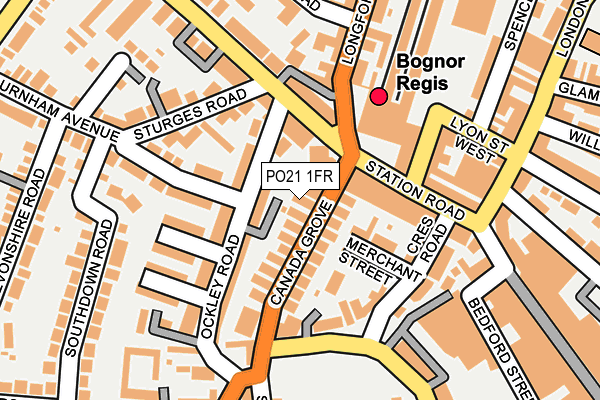 PO21 1FR map - OS OpenMap – Local (Ordnance Survey)