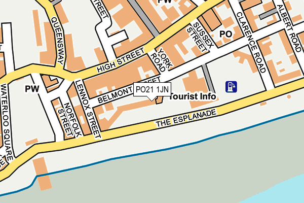 PO21 1JN map - OS OpenMap – Local (Ordnance Survey)