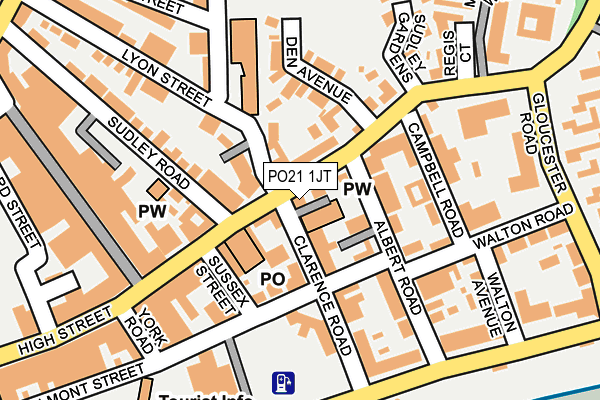 PO21 1JT map - OS OpenMap – Local (Ordnance Survey)