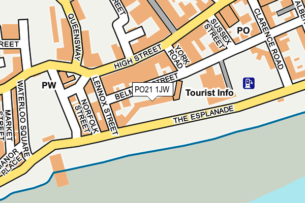 PO21 1JW map - OS OpenMap – Local (Ordnance Survey)
