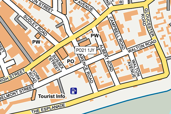 PO21 1JY map - OS OpenMap – Local (Ordnance Survey)