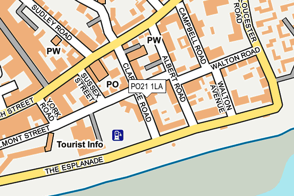 PO21 1LA map - OS OpenMap – Local (Ordnance Survey)