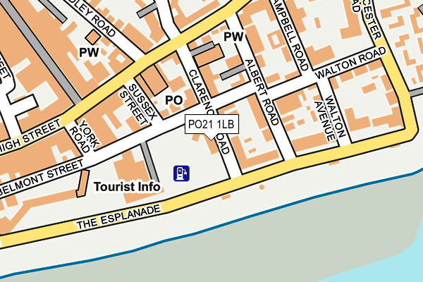 PO21 1LB map - OS OpenMap – Local (Ordnance Survey)