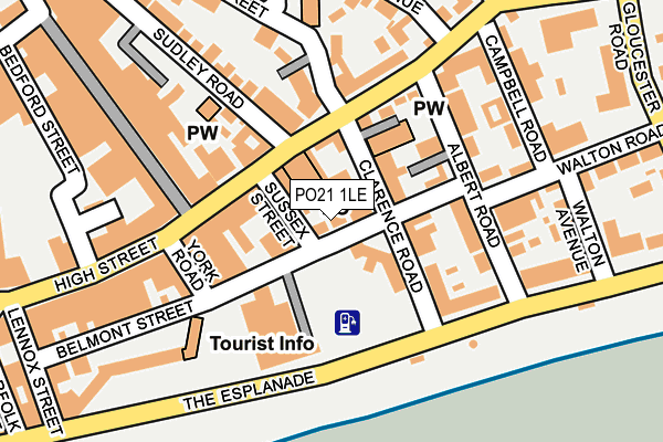 PO21 1LE map - OS OpenMap – Local (Ordnance Survey)