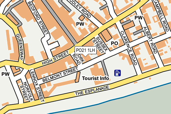 PO21 1LH map - OS OpenMap – Local (Ordnance Survey)