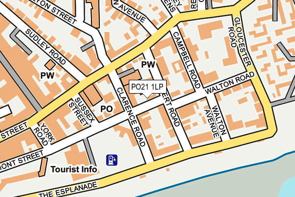 PO21 1LP map - OS OpenMap – Local (Ordnance Survey)