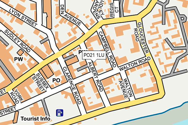 PO21 1LU map - OS OpenMap – Local (Ordnance Survey)