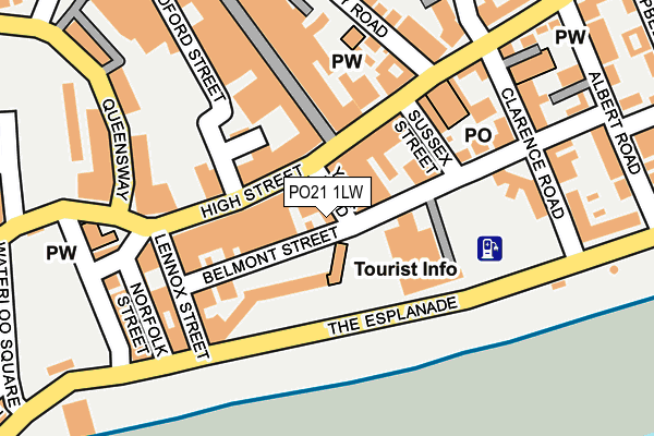 PO21 1LW map - OS OpenMap – Local (Ordnance Survey)