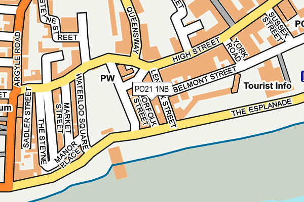 PO21 1NB map - OS OpenMap – Local (Ordnance Survey)