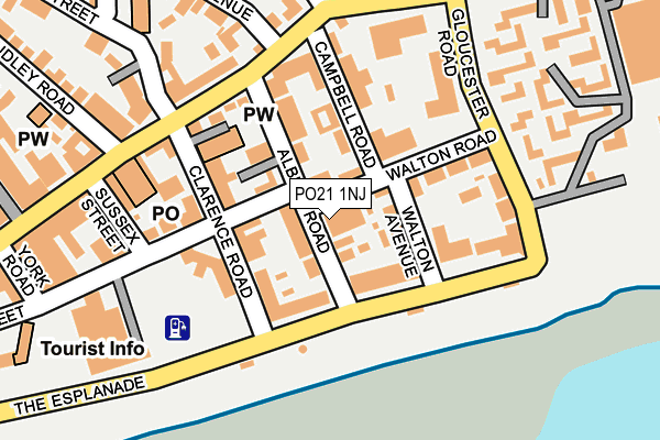 PO21 1NJ map - OS OpenMap – Local (Ordnance Survey)