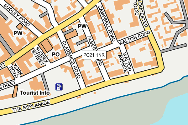 PO21 1NR map - OS OpenMap – Local (Ordnance Survey)